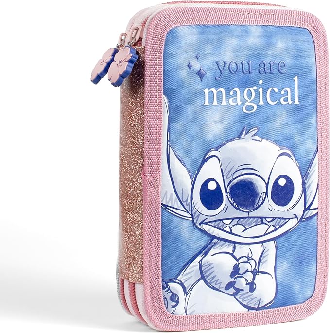 Plumier Stitch Disney Doble 14x20x5cm