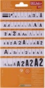 Letras y números transferibles negros super 6mm 390 caracteres Apli