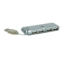Hub USB 2.0 externo 4 puertos slim con fuente alimentación Value