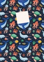 [46766] Libreta lisa A6 64h animales marinos Arguval