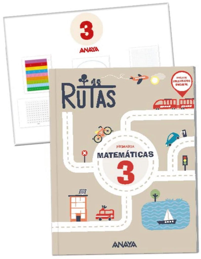 Matemáticas 3. Rutas. (Incluye material manipulativo)