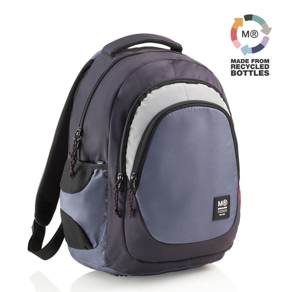 Mochila Triple Berlin Reciclada Rider Blue MR_24