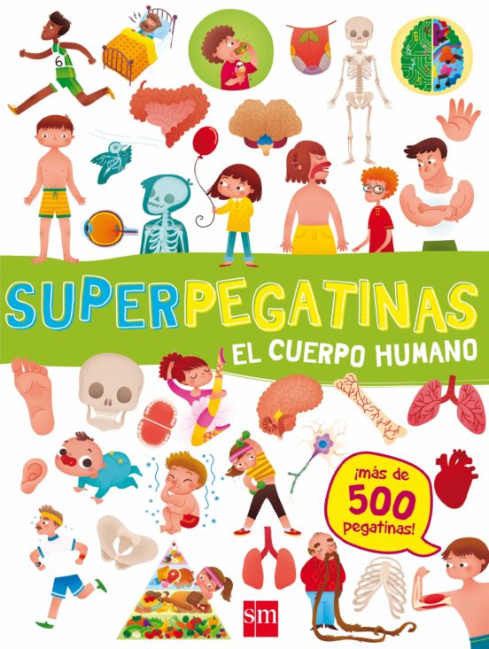 Superpegatinas el cuerpo humano +3a