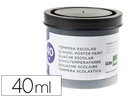 [TP65] Tempera escolar 40ml Liderpapel (NEGRO)