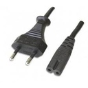 Cable alimententacion en 8 220v 1.80m negro Manhattan