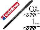 [1200-01] Rotulador 1200 de color de trazo fino 1 rotulador punta redonda de 1 mm - marcador dibujar y escribir Edding (NEGRO)