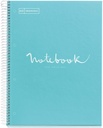 [MR46555] Cuaderno espiral Dots A5 90g 80h 1B T/D 2T microperforado Emotions MR (CELESTE)