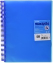 [39835030] Carpeta 50 fundas a4 translucida azul maxiplas