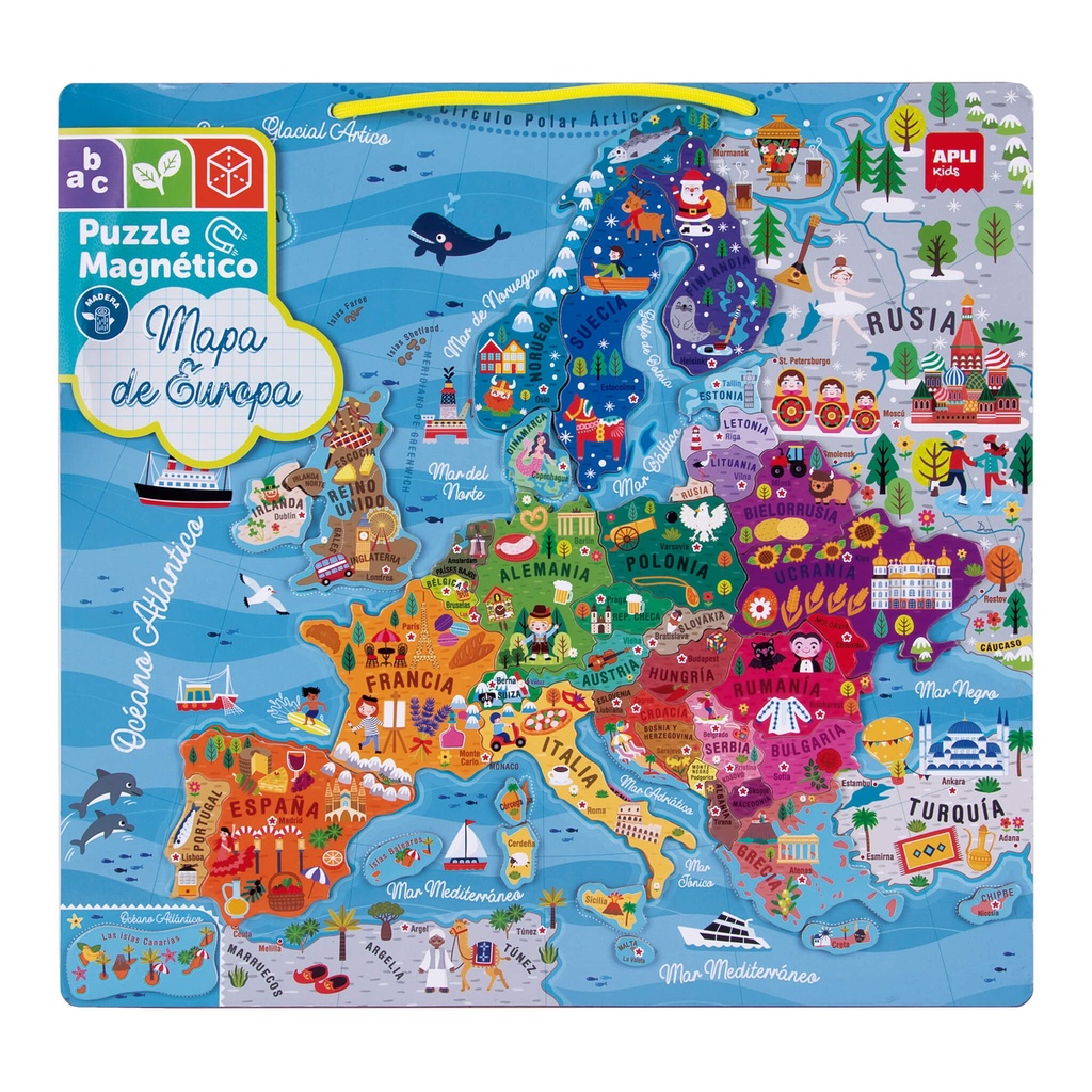 Mapa magnético de Europa Apli +5a
