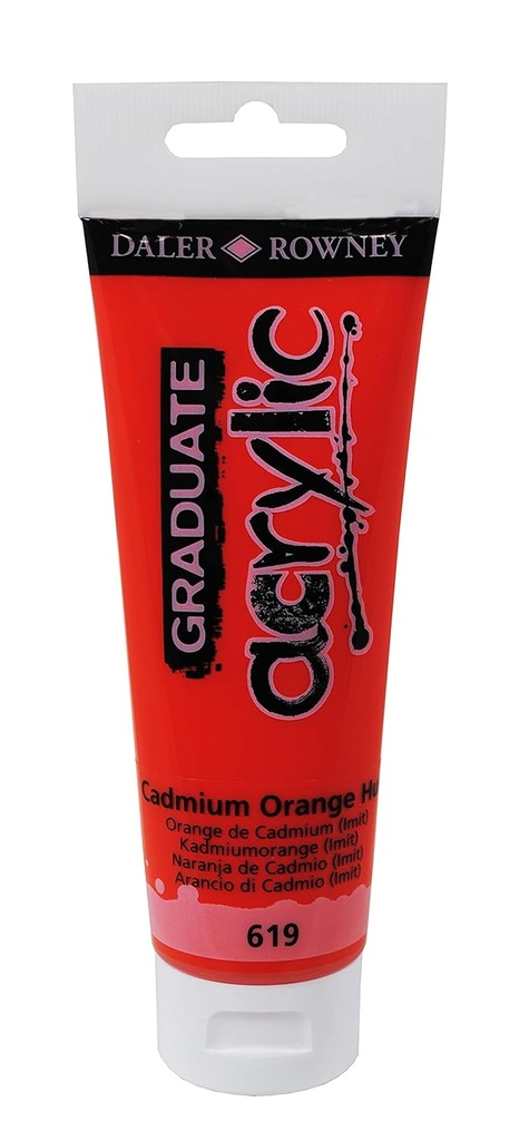 Graduate color acrílica Cadmium Orange Hue. Tubo120Ml