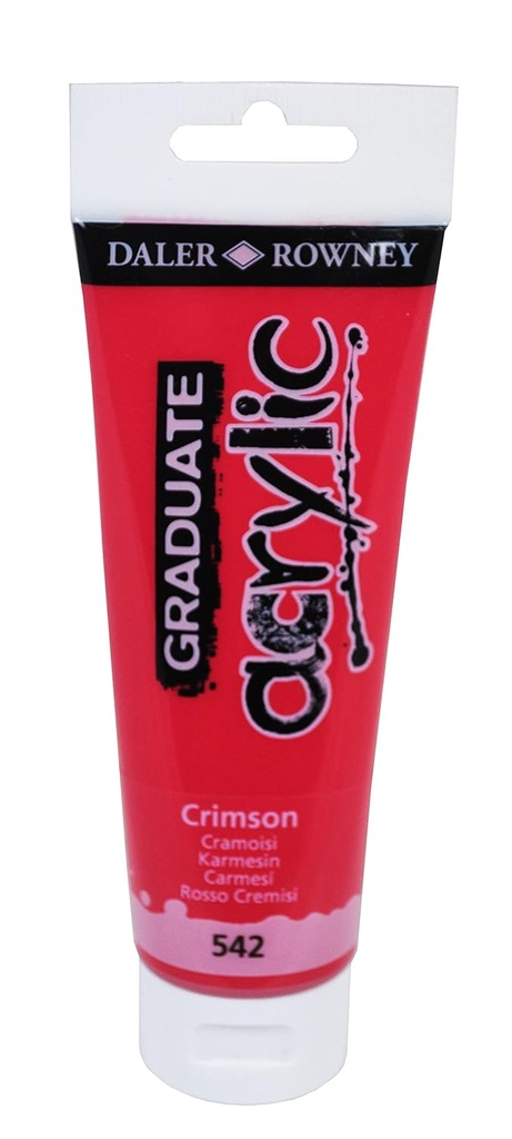 Graduate color acrílica Crimson. Tubo120Ml