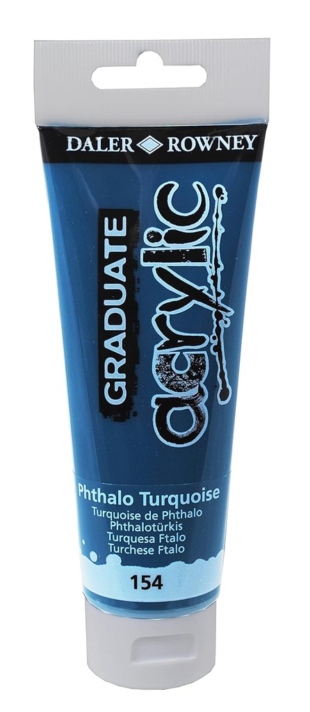 Graduate color acrílica Phthalo Turquoise. Tubo120Ml