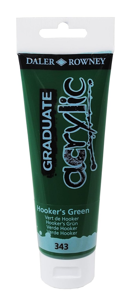 Graduate color acrílica Hookers Green. Tubo120Ml