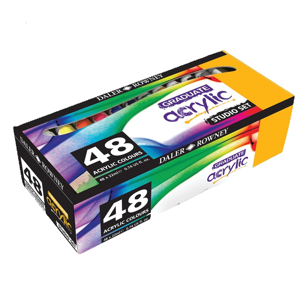 Graduate color acrílica Set 48X22ml Daler Rowney