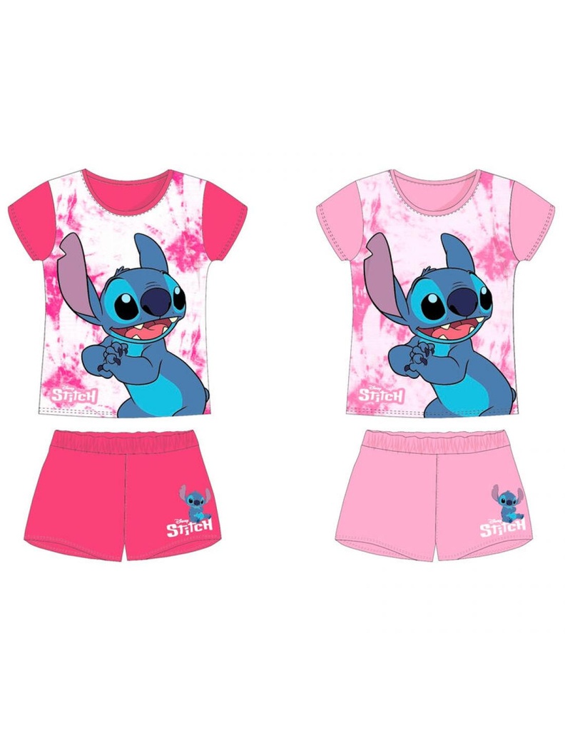 Conjunto Stitch verano pantalón y camiseta mangas cortas -8435631342441