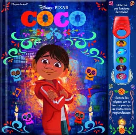 Coco libro de sombras que brilla en la oscuridad