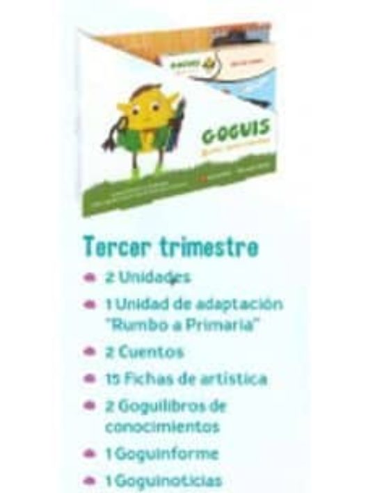 Goguis 5 años 3º trimestre globalizado infantil