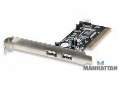 Tarjeta PCI con 2 Puertos USB 2.0 Manhattan