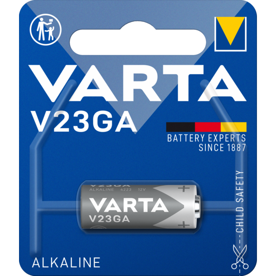 Pila A23/V23GA alcalina 12V 1ud Varta