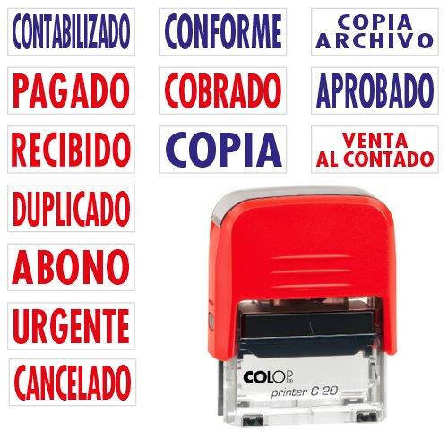 Sello PAGADO Printer20 rojo Colop