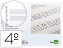 [BM06] Bloc musica pentagrama 4mm 4º 20h 100g Liderpapel