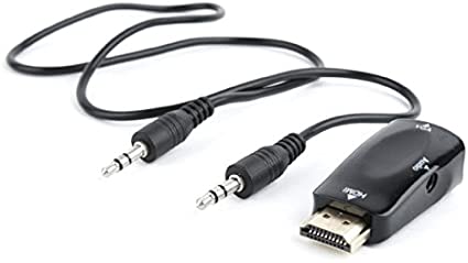 Adaptador HDMI M a VGA H + audio GEMBIRD