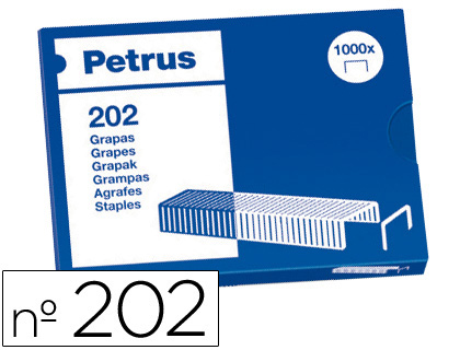 Grapas bambina nº 202 1000uds Petrus