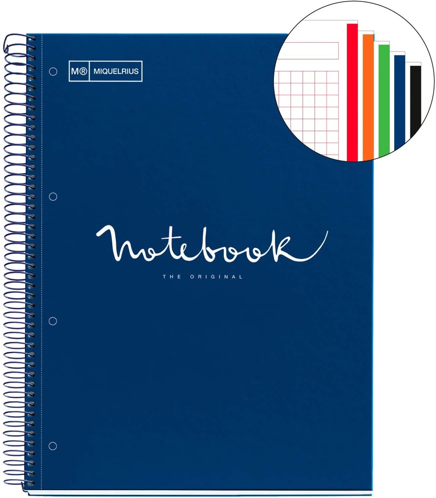 Cuaderno espiral 5x5 A4 90g 120h 5B MR