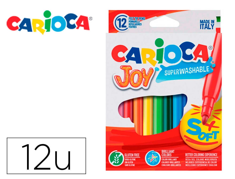 Rotuladores carioca joy 12uds