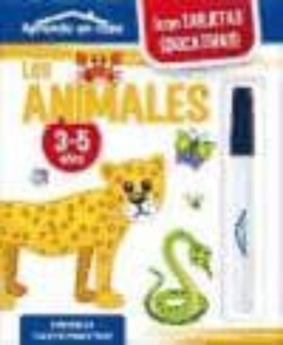 Los animales (con tarjetas educativas y rotulador )