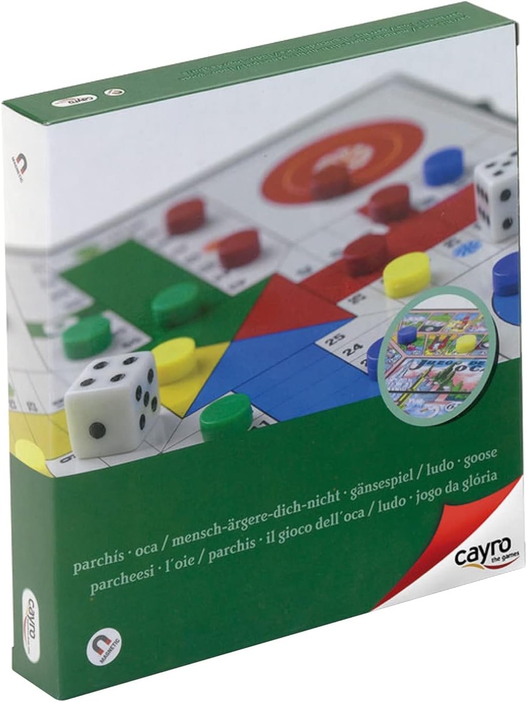 Parchis y Oca magnético +5 2-4 jugadores Cayro