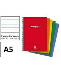 CUADERNO ESPIRAL 4º 90G 80HJ HZTAL TAURO PLAS