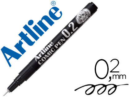 Rotulador calibrado 0,2mm negro Artline