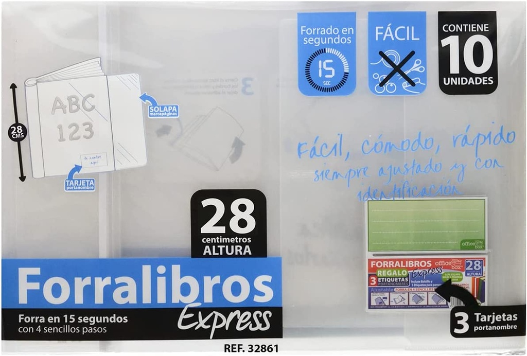 Forro de libros 28cm ajustable express Fraga