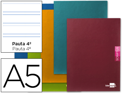 Libreta 2L 3.5mm A5 90g 48h C/M Liderpapel