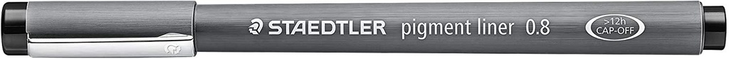 Rotulador calibrado 0.8mm negro Staedler