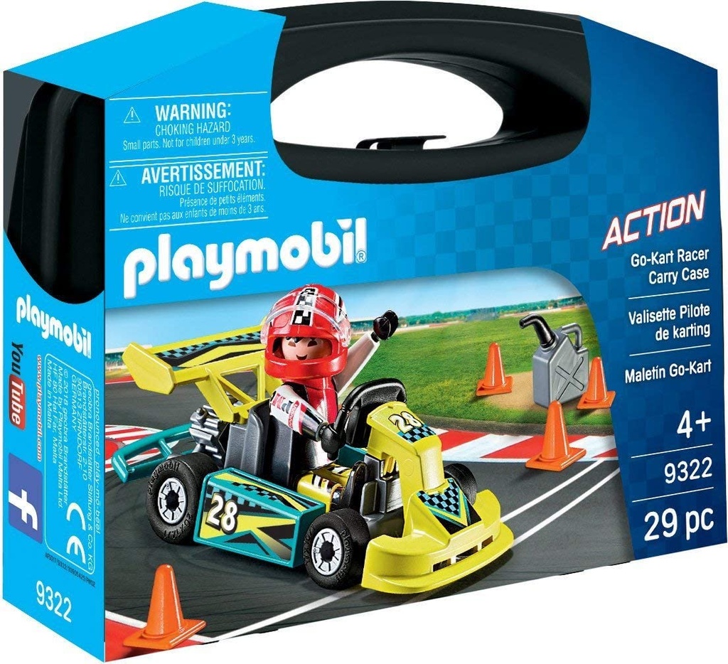 PLAYMOBIL MALETIN GO KART 9322