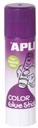 Barra de pegamento adhesivo de color lila, libre de solvente y no tóxica 21gr Apli