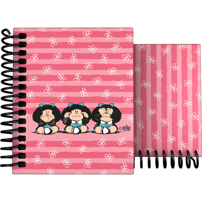 Cuaderno espiral 5X5 A7 70g 100h Mafalda