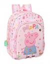 [612272185] Mochila Escolar Infantil Animada de Peppa Pig Having Fun 260x110x340mm Safta