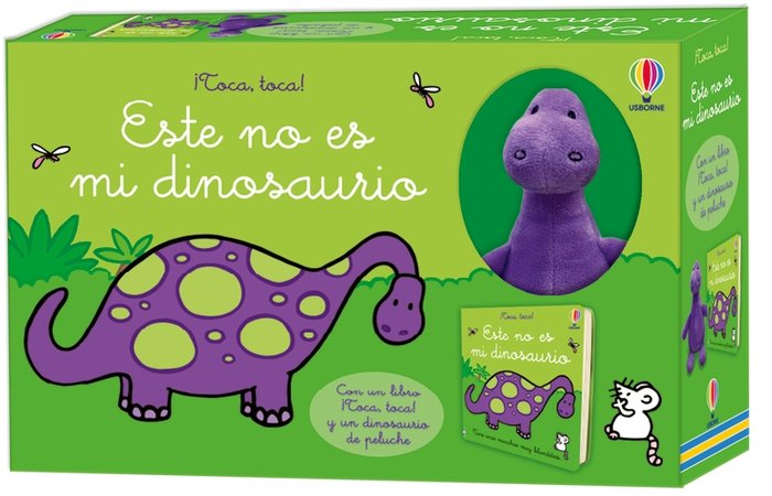 Este no es mi dinosaurio - libro y dinosaurio de peluche