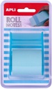 [18193] Notas adhesiva 50mm x 8m rollo dispensador colores pastel Apli (AZUL)