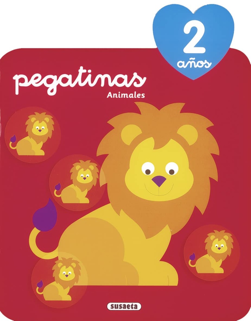 Pegatinas animales 2 años (Crece con pegatinas)