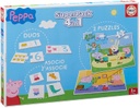 Superpack Peppa Pig Pack de Domino, Identic y 2 Puzzles