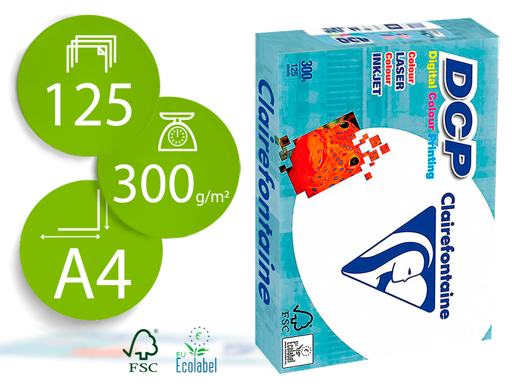 Papel A4 300g 125h CLAIRE FONTAINE