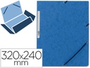 [KF02167] Carpeta gomas 320x243mm carton Q-connect (AZUL)