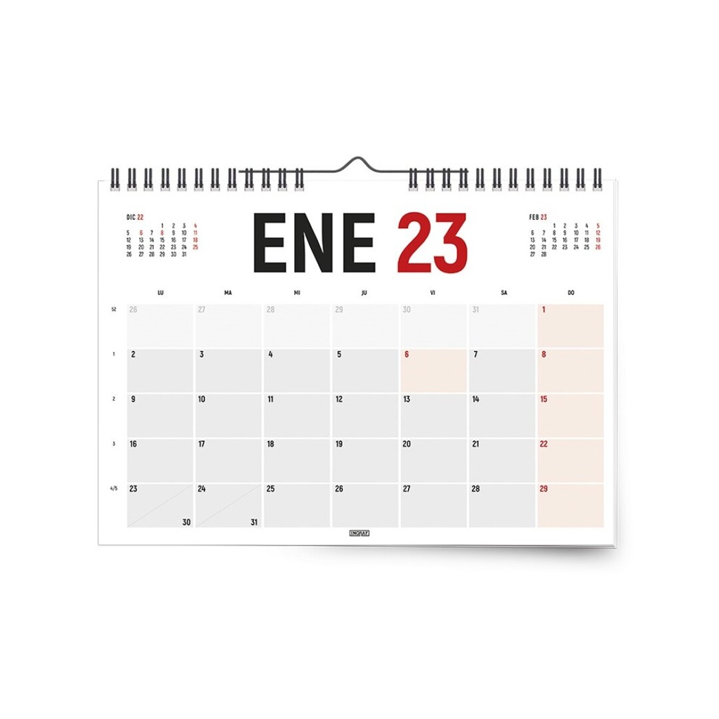 Calendario 2023 horizontal 42x30 Ingraf
