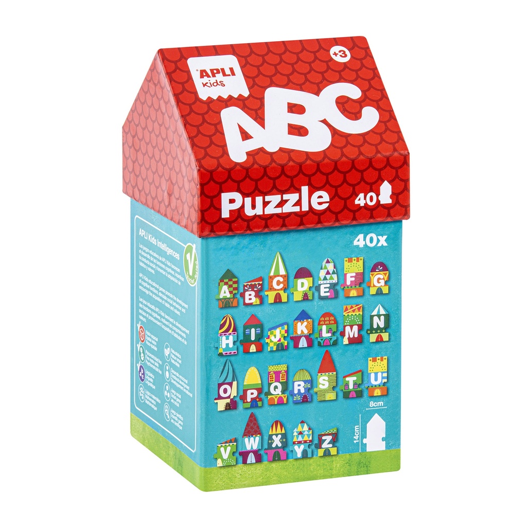 Puzzle casita abc 40 piezas Apli +3 años