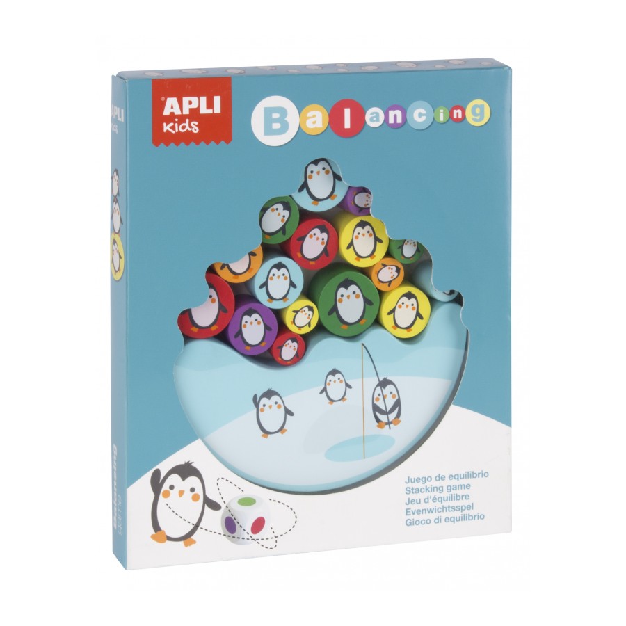 Puzzle equilibrio pinguinos 16ud Apli