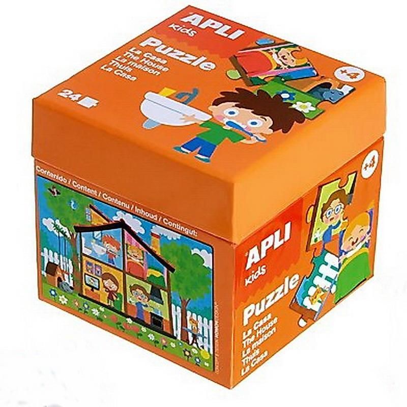 Puzzle la casa 24 piezas Apli +3a